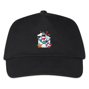 maritime mail - Kids’ Baseball Cap - black - Front