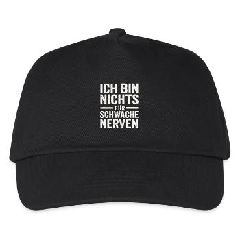 Je ne suis pas pour les âmes sensibles - Casquette de baseball Enfant - noir - Devant