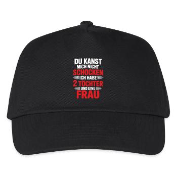 Du kannst mich nicht schocken - Nerven aus Stahl - Kinder Basecap - Schwarz - Vorne