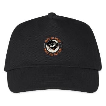 Paragliding Why Do Birds Have All The Fun Skydiver - Kids’ Baseball Cap - black - Front