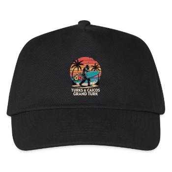 Turks- und Caicosinseln - Kinder Basecap - Schwarz - Vorne