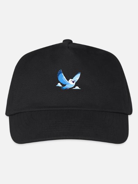 Möwen Möwe - Kinder Basecap - Schwarz