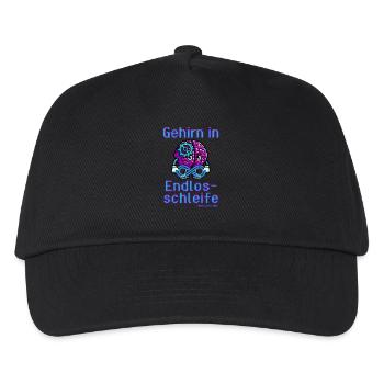 Brain in an endless loop - Kids’ Baseball Cap - black - Front
