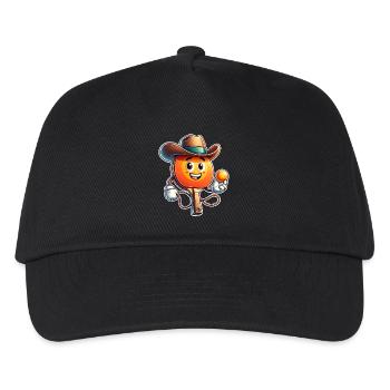 Tischtennis - Kinder Basecap - Schwarz - Vorne