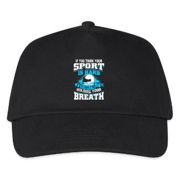 Swimming Try Doing It While Holding Your Breath - Kids’ Baseball Cap - black - Front