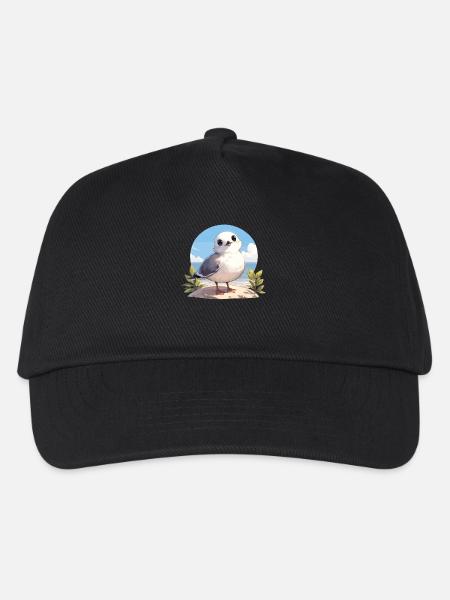 Möwen Möwe - Kinder Basecap - Schwarz