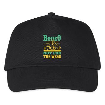 Western Rider Rodeo Not For The Weak Rodeo - Kids’ Baseball Cap - black - Front
