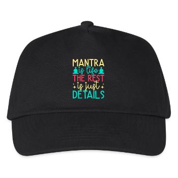 Yoga Mantra Is Life Rest Just Details Funny Yoga - Kinder Basecap - Schwarz - Vorne