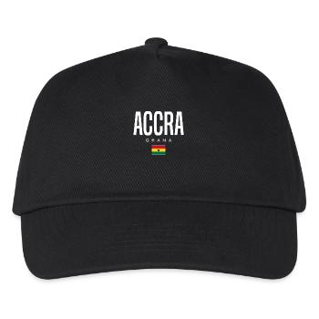 Accra Ghana - Kinder Basecap - Schwarz - Vorne