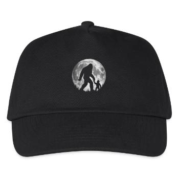 Bigfoot Sasquatch Moon Mysterious Creature Night - Kids’ Baseball Cap - black - Front