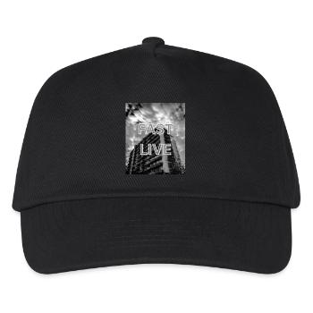 Good Feelings in einem Fast Life Design - Kinder Basecap - Schwarz - Vorne