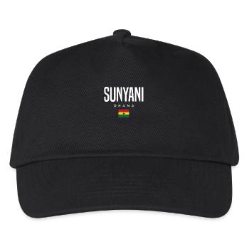 Sunyani Ghana - Kinder Basecap - Schwarz - Vorne