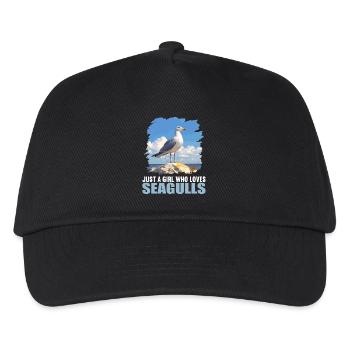Seagulls Seagull - Kids’ Baseball Cap - black - Front