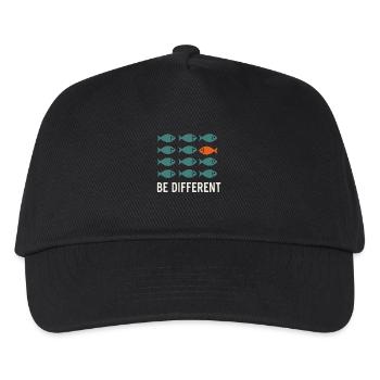 Be Different - Be Different Fish Design - Casquette de baseball Enfant - noir - Devant