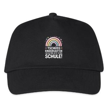 Tschüss Kindergarten Einschulung 2025 Mädchen - Kinder Basecap - Schwarz - Vorne