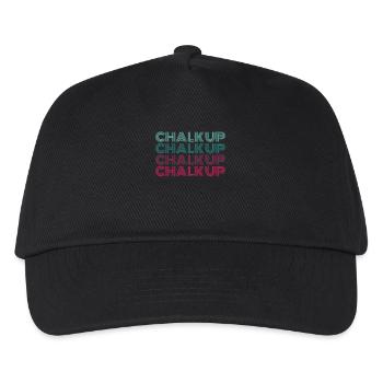Boulderer Chalk Up Bouldering - Kids’ Baseball Cap - black - Front
