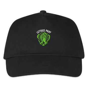 Lettuce pray - pun - Kids’ Baseball Cap - black - Front