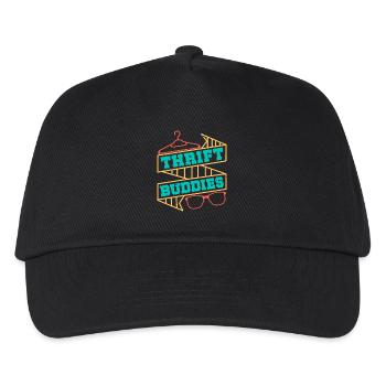 Friperie Shopper Thrift Buddies Friperie - Casquette de baseball Enfant - noir - Devant