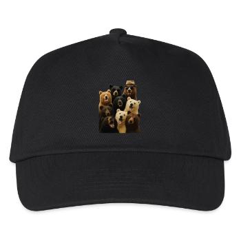 Tragen - Kinder Basecap - Schwarz - Vorne