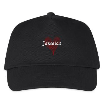 I Love Jamaica, Made in Jamaica - Kinder Basecap - Schwarz - Vorne