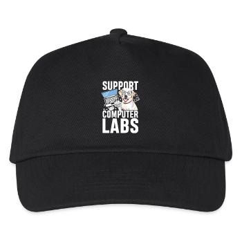 Support computer labs - Kinder Basecap - Schwarz - Vorne