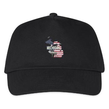 Michigan Vereinigte Staaten USA Vintage Souvenir - Kinder Basecap - Schwarz - Vorne