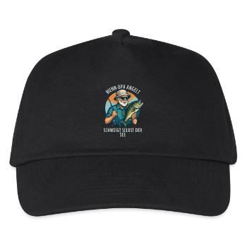 Angler Grandpa - Funny Angler Grandpa Design - Casquette de baseball Enfant - noir - Devant