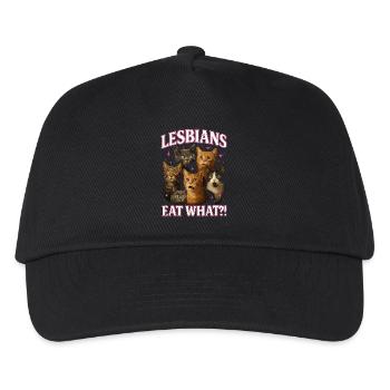 Lesbian Cat Humor - Surprise - Kids’ Baseball Cap - black - Front