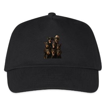 Dobermann - Kinder Basecap - Schwarz - Vorne