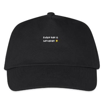 Every day is Saturday Sun Weekend Holiday Free - Kids’ Baseball Cap - black - Front