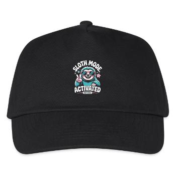 paresseux mode sieste ras du cou drôle paresseux - Casquette de baseball Enfant - noir - Devant
