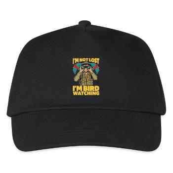 Ornithology I'm Not Lost I'm Bird Watching Lover - Kids’ Baseball Cap - black - Front
