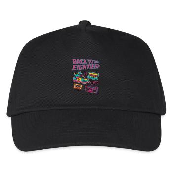Back to the Eighties – Retro 80s Design - Kids’ Baseball Cap - black - Front