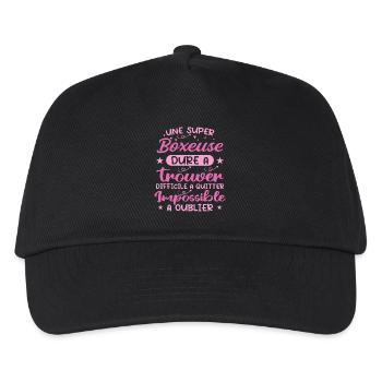 A Super Boxer - Boxer Gift - Kids’ Baseball Cap - black - Front