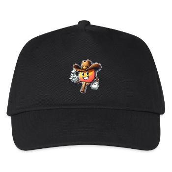 Tischtennis - Kinder Basecap - Schwarz - Vorne