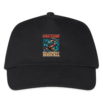 Ornithology Caution May Randomly Birdwatching - Kids’ Baseball Cap - black - Front