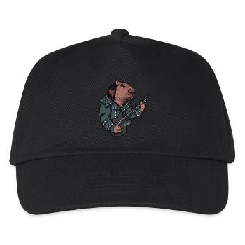 Capybara metalhead - Kids’ Baseball Cap - black - Front