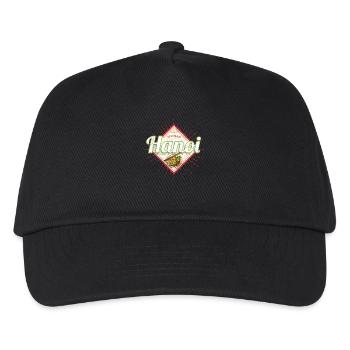 Hanoi Stadt Vietnam Pho Nudel Suppe Souvenir - Kinder Basecap - Schwarz - Vorne
