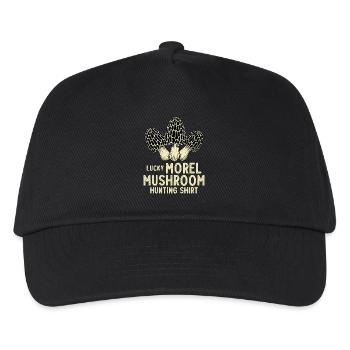 Lucky Morel Mushroom Hunting - Kinder Basecap - Schwarz - Vorne