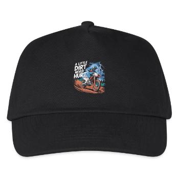 Storm, Dirt, Freedom - Motocross Dirt Power - Kids’ Baseball Cap - black - Front