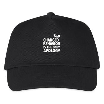 Changed Behavior Is The Only Apology Mindfulness - Kids’ Baseball Cap - black - Front