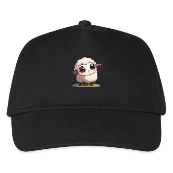 Schafe Schaf - Kinder Basecap - Schwarz - Vorne