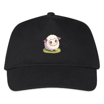 Schafe Schaf - Kinder Basecap - Schwarz - Vorne