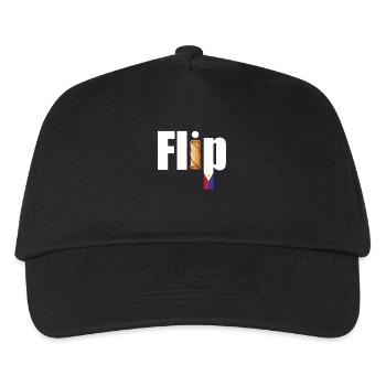 Frühlingsrollen Lumpia Flip Philippinisches Essen - Kinder Basecap - Schwarz - Vorne