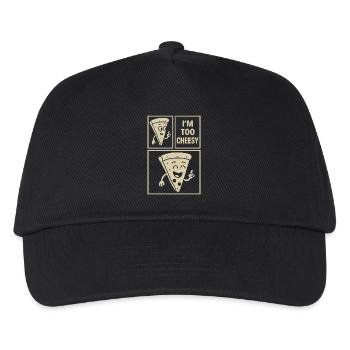 Je suis trop ringard Pizza Bande dessinée - Casquette de baseball Enfant - noir - Devant
