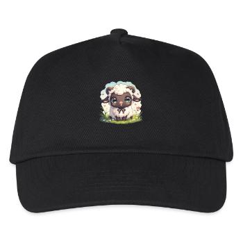 Schafe Schaf - Kinder Basecap - Schwarz - Vorne