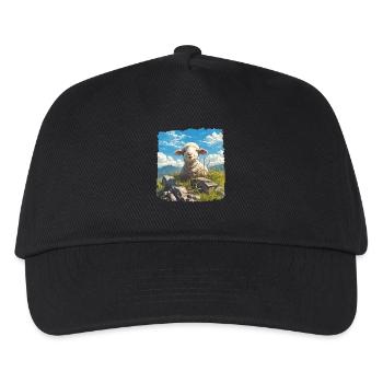 Schafe Schaf - Kinder Basecap - Schwarz - Vorne