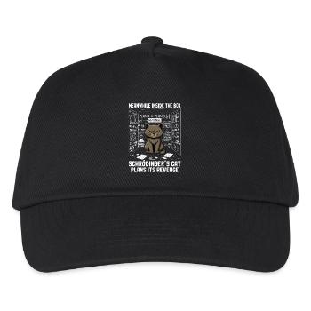 Schrödinger's Cat Plans Revenge - Kids’ Baseball Cap - black - Front