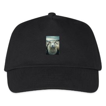Schafe Schaf - Kinder Basecap - Schwarz - Vorne