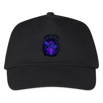 Psychedelic Mushroom Forest - Magic Portal - Kids’ Baseball Cap - black - Front